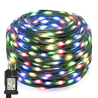 Nzmarket Outdoor Waterproof LED Rope Lights – Up to 100m, Warm & Multicolour