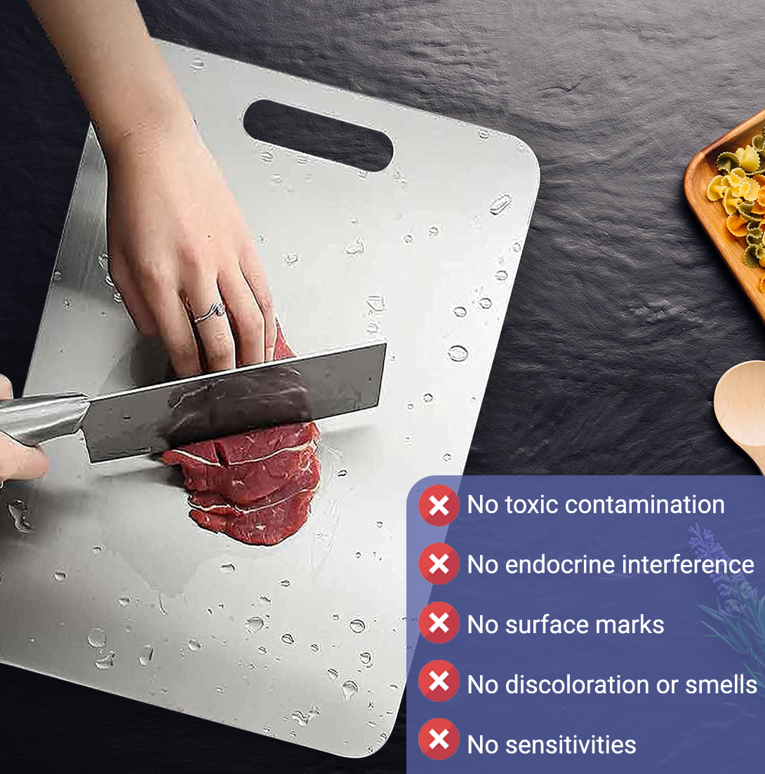 Nzmarket Stainless Steel Cutting Board – Stain & Scratch Resistant