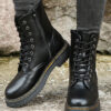 Stylish Monica Ankle Boots with Lacing and Zipper