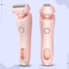 Nzmarket Portable Waterproof Electric Razor – Wet & Dry, Pink & Blue