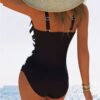 Chloé - Maillot Une Pièce Rayé Sexy Col V