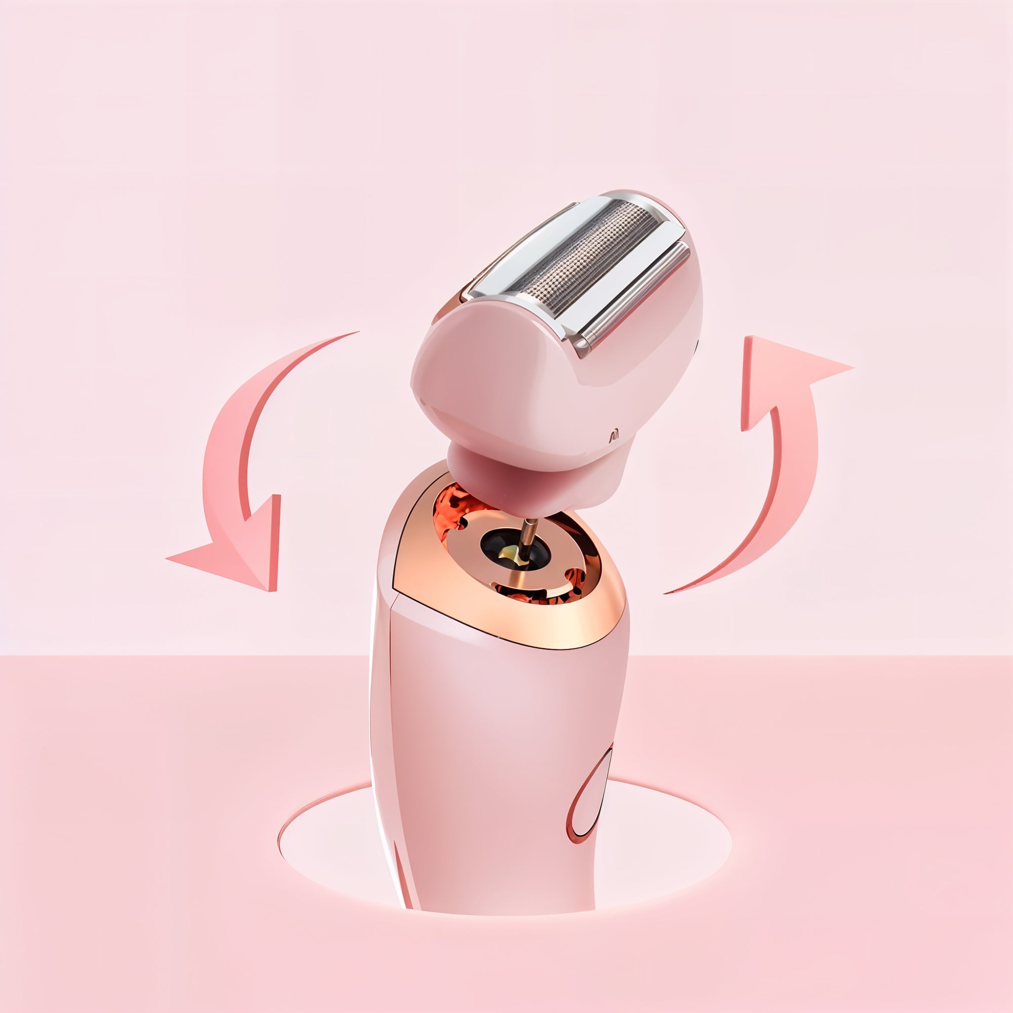 Nzmarket Portable Waterproof Electric Razor – Wet & Dry, Pink & Blue