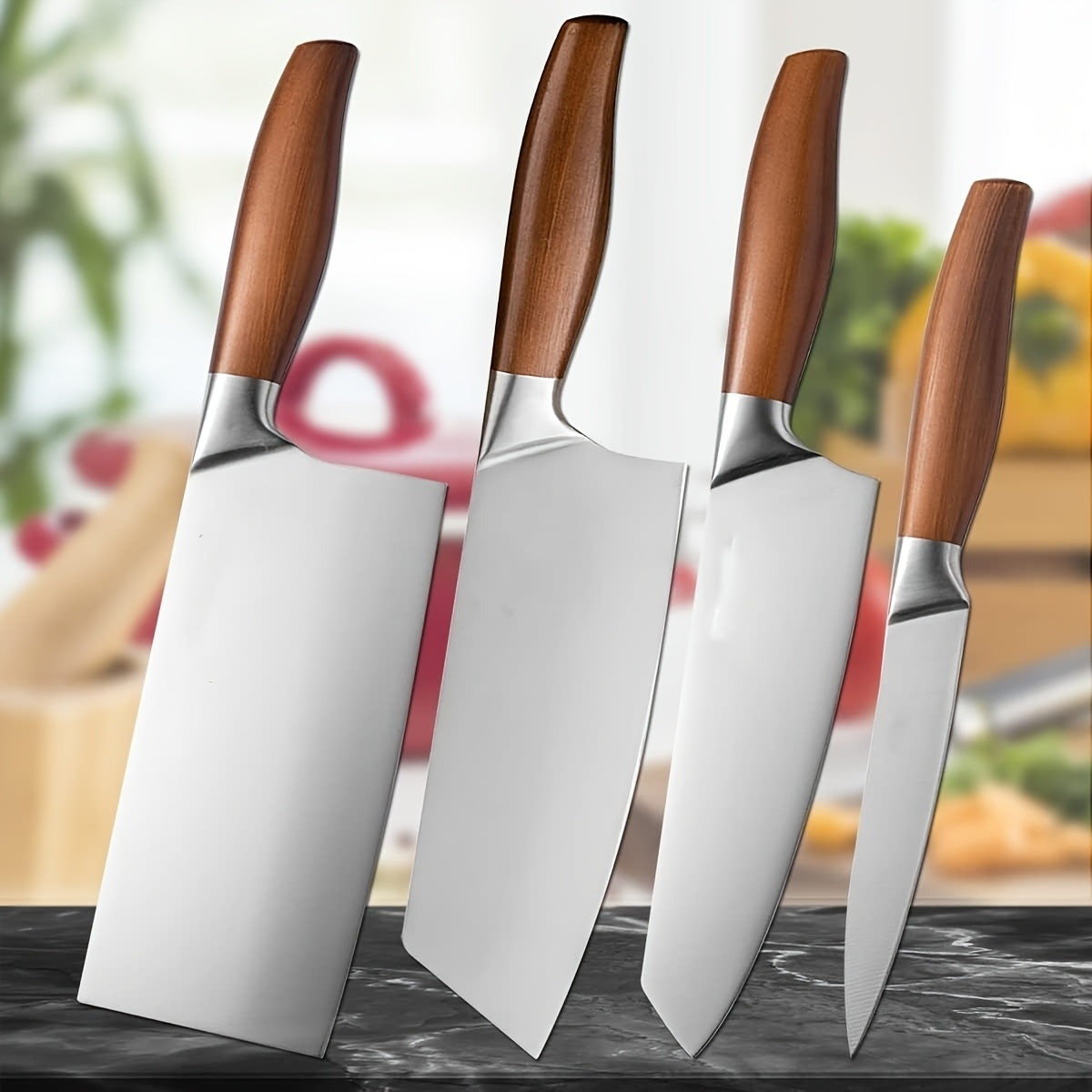 Nzmarket Japanese Damascus Kitchen Knife Set – 4, 6, 7 & 8-Piece