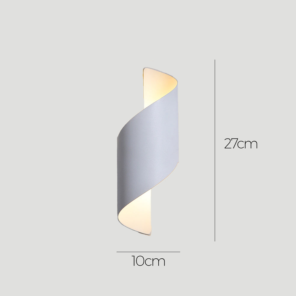 Nzmarket Minimalist Aluminium LED Wall Light – Warm White, Flush Mount