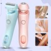 Nzmarket Portable Waterproof Electric Razor – Wet & Dry, Pink & Blue