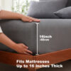 Nzmarket 5-Piece Bamboo Microfibre Fitted Sheet Set – All-Season Comfort