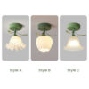 Nzmarket Floral Artistic Glass Ceiling Light – Style A & B, Single or Multi-Pack