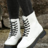 Stylish Monica Ankle Boots with Lacing and Zipper