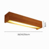 Nzmarket Modern Wood LED Wall Fixture – Natural Timber, Integrated LED