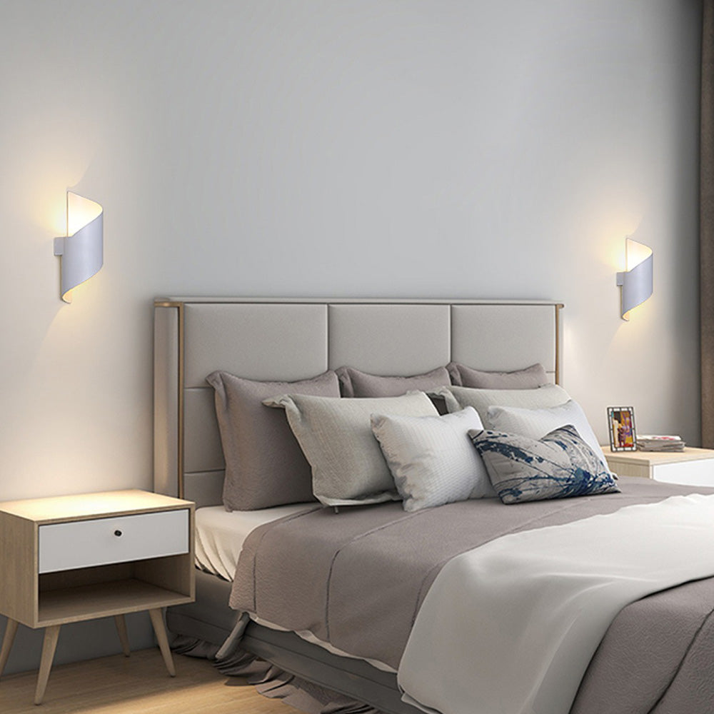 Nzmarket Minimalist Aluminium LED Wall Light – Warm White, Flush Mount