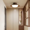 Nzmarket Vintage Acrylic Flush Mount Ceiling Light – 3-Colour Switch