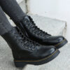 Stylish Monica Ankle Boots with Lacing and Zipper