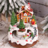 Nzmarket LED Musical Snow Globe Christmas Ornament – Animated Festive Keepsake