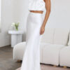Nzmarket Lily Satin Top & Skirt Set – Silky Elegant Evening Wear