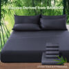 Nzmarket 5-Piece Bamboo Microfibre Fitted Sheet Set – All-Season Comfort