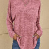 Elegant Long Sleeve Casual Sweater by Elizabeth