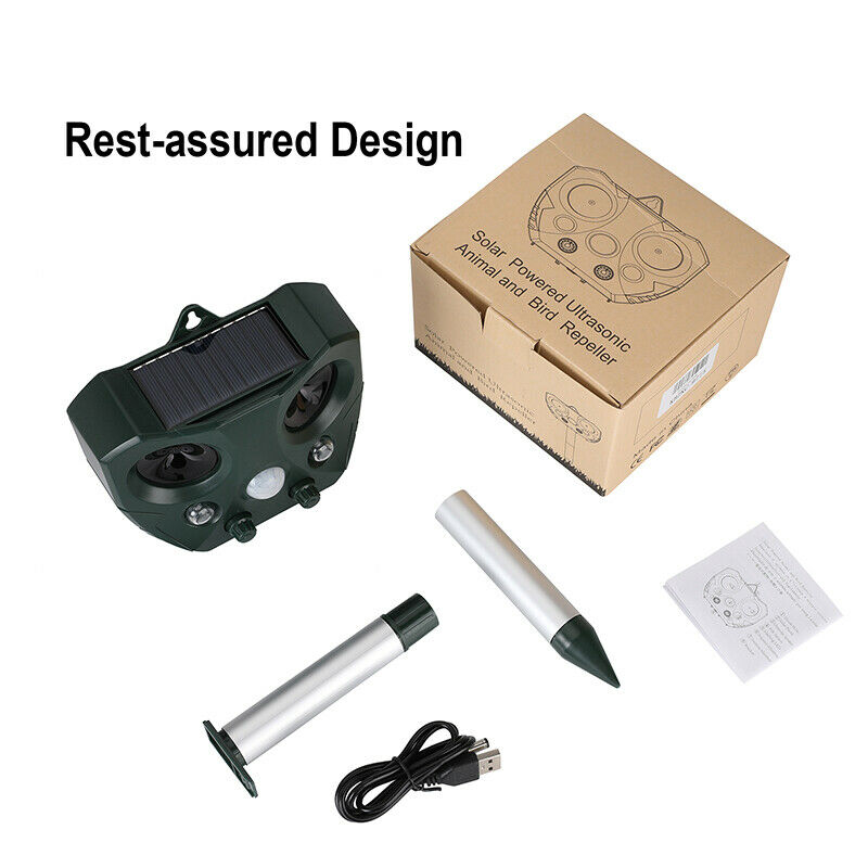 Nzmarket Solar-Powered Ultrasonic Bird & Pest Repeller