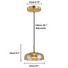 Nzmarket Modern Glass LED Pendant Ceiling Lamp – Warm Focused Light