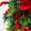 Nzmarket LED Christmas Wreath with Ribbon Bow – 40cm Warm Glow Display