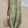 Floravia | Floral Flowy Lightweight Holiday Maxi Dress
