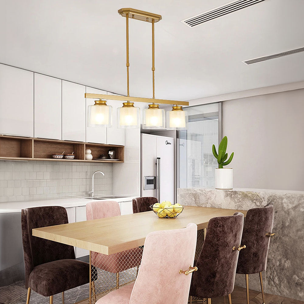 Nzmarket Modern Glass Globe Pendant Ceiling Light – Kitchen Island & Dining