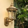 Nzmarket Vintage Outdoor Glass Wall Lantern – Aluminium & Glass