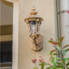 Nzmarket Vintage Outdoor Glass Wall Lantern – Aluminium & Glass