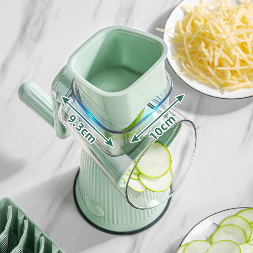 Nzmarket 5-in-1 Gourmet Food Grater – Stainless Steel, Built-In Container