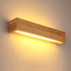 Nzmarket Modern Wood LED Wall Fixture – Natural Timber, Integrated LED