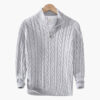 Kit | Men's Cable Knit Half-Zip Sweater