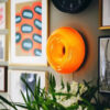 Nzmarket Modern Round Glass Wall Sconce – Frosted Shade, Minimal Design