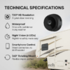 HD Wireless Backup Camera for RVs, Trucks, and Trailers - Waterproof, Easy Installation