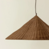 Nzmarket Rustic Rattan Woven Pendant Ceiling Lamp – Natural Bohemian Style