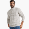Kit | Men's Cable Knit Half-Zip Sweater