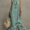 Grace | Retro Ruffled Casual Maxi Dress