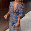 Dineke | Elegant dress with floral print