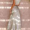 Nzmarket Lily Satin Top & Skirt Set – Silky Elegant Evening Wear