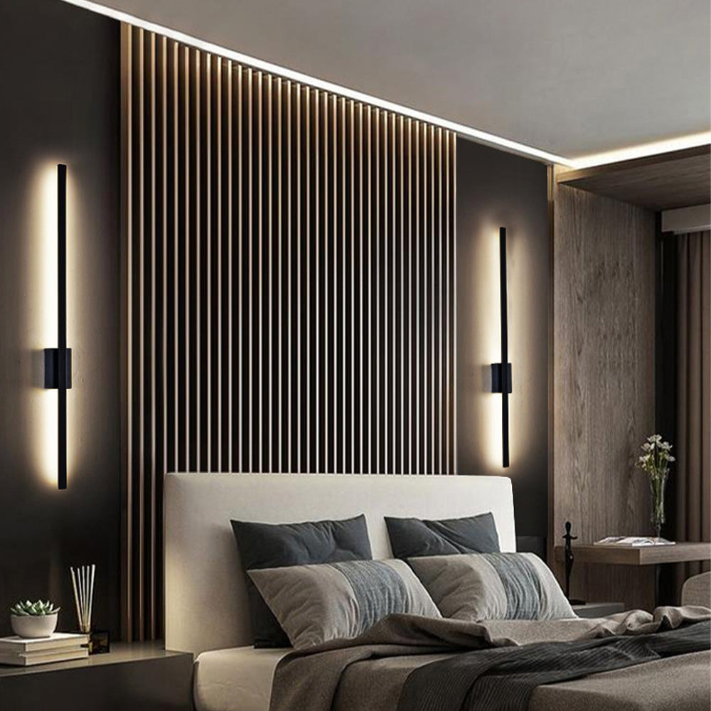 Nzmarket Long LED Wall Light – Matte Black, 4 Lengths up to 120cm