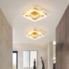 Nzmarket Gold LED Flush Mount Ceiling Light – Round & Square, Warm & 3-Colour