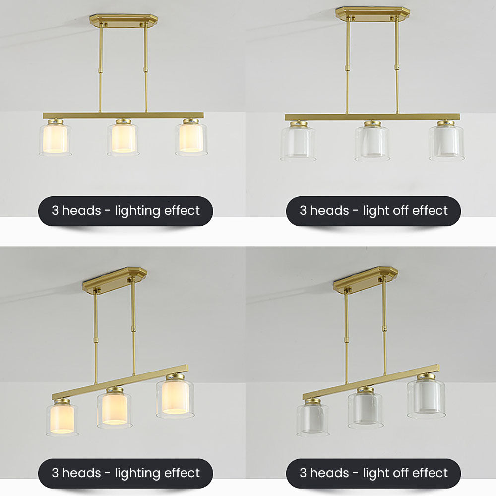 Nzmarket Modern Glass Globe Pendant Ceiling Light – Kitchen Island & Dining