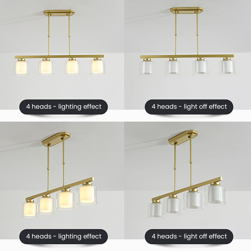 Nzmarket Modern Glass Globe Pendant Ceiling Light – Kitchen Island & Dining