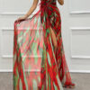 Sandra | Vibrant Draped Dress