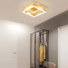 Nzmarket Gold LED Flush Mount Ceiling Light – Round & Square, Warm & 3-Colour