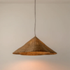 Nzmarket Rustic Rattan Woven Pendant Ceiling Lamp – Natural Bohemian Style