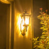 Nzmarket Vintage Outdoor Glass Wall Lantern – Aluminium & Glass