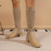 Lucy - Knee High Sock Boots