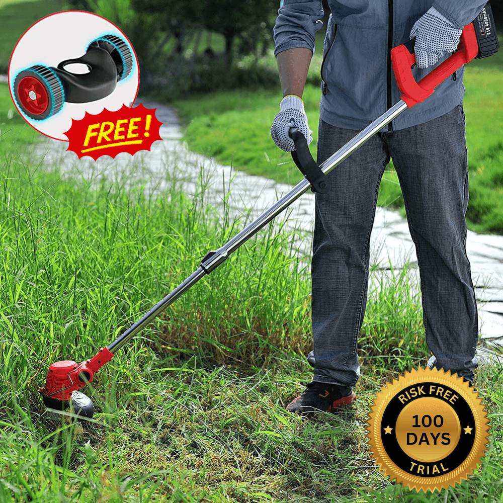 Nzmarket 3-in-1 Cordless Lawn Trimmer & Mower – Lightweight Weed Cutter