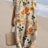 Floravia | Floral Flowy Lightweight Holiday Maxi Dress