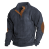 Wade | Men's Corduroy Quarter-Button Sweatshirt