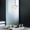 Nzmarket Modern Glass LED Pendant Ceiling Lamp – Warm Focused Light